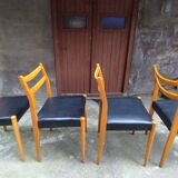 Set of 4 Scandinavian chairs from the 60s