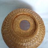 Wicker rattan pendant lampshade