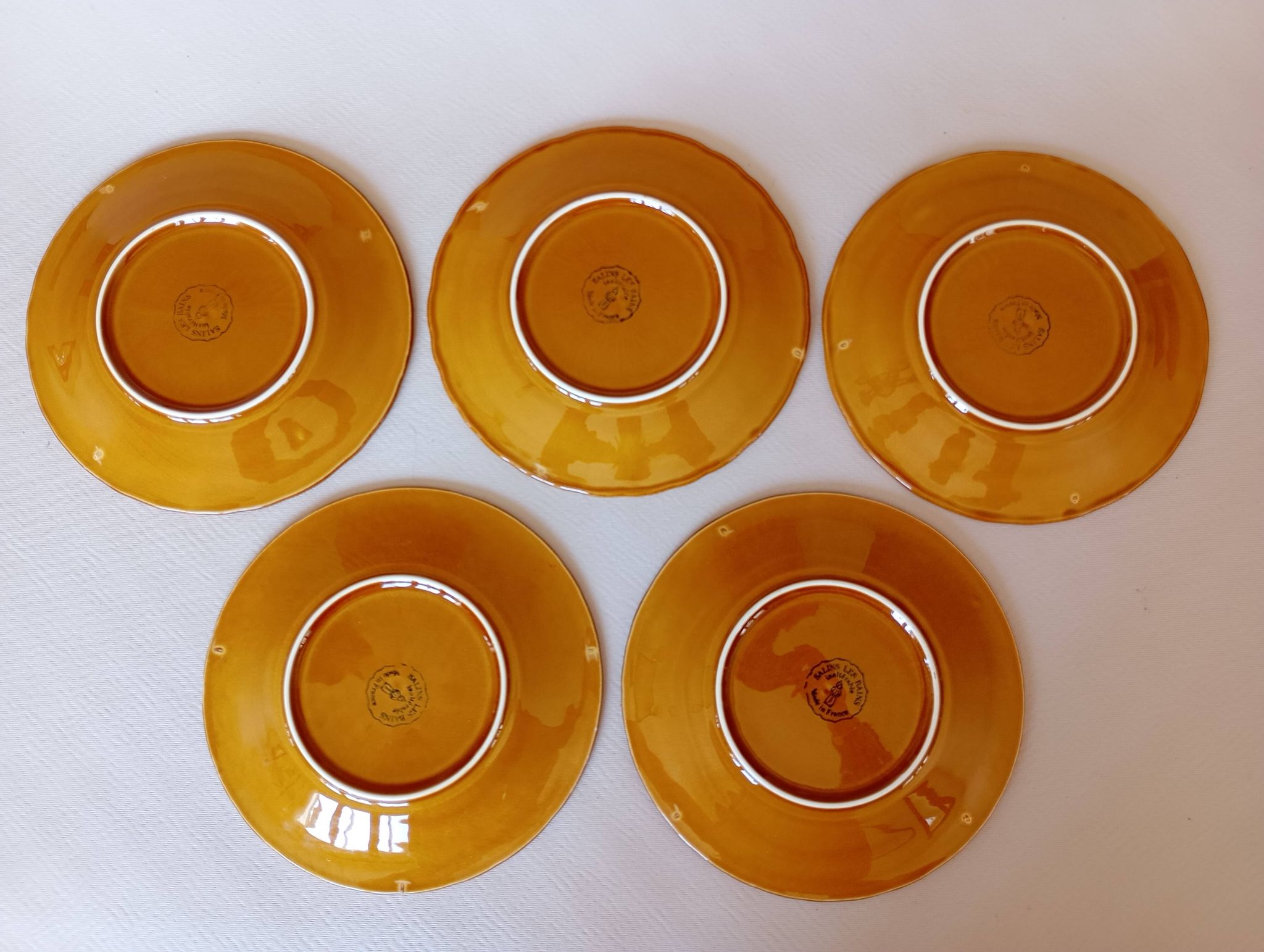 Cake service in slipware Salins les Bains