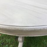 Old patinated round table