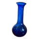 Blue blown glass vase