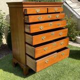 Semainier with support height in Mahogany