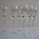 6 champagne flutes Perrier Jouet model Belle Époque by Emile Gallé