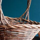 Panier en osier tressé vannerie artisanale