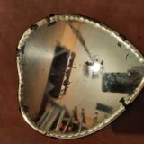 Beveled crystal mirror