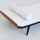 Daybed Cleopatra in white fabric by Dick Cordemeijer Auping Netherlands 1954
