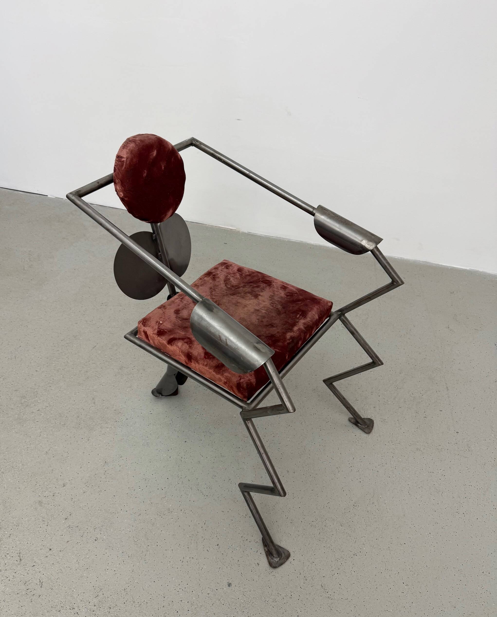 Metal Zoomorphic Brutalist Chair, Germany 1980s