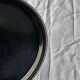 Vintage circular plate with pearl stripe D27