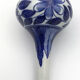Ancien vase soliflore en porcelaine à décor floral bleu d’asie 18 cm