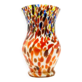 A9p kralik - art deco spatterglass vase 1930