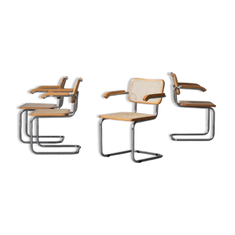 Set of 4 ‘Cesca’ dining chairs Marcel Breuer, Italy, 1970’s