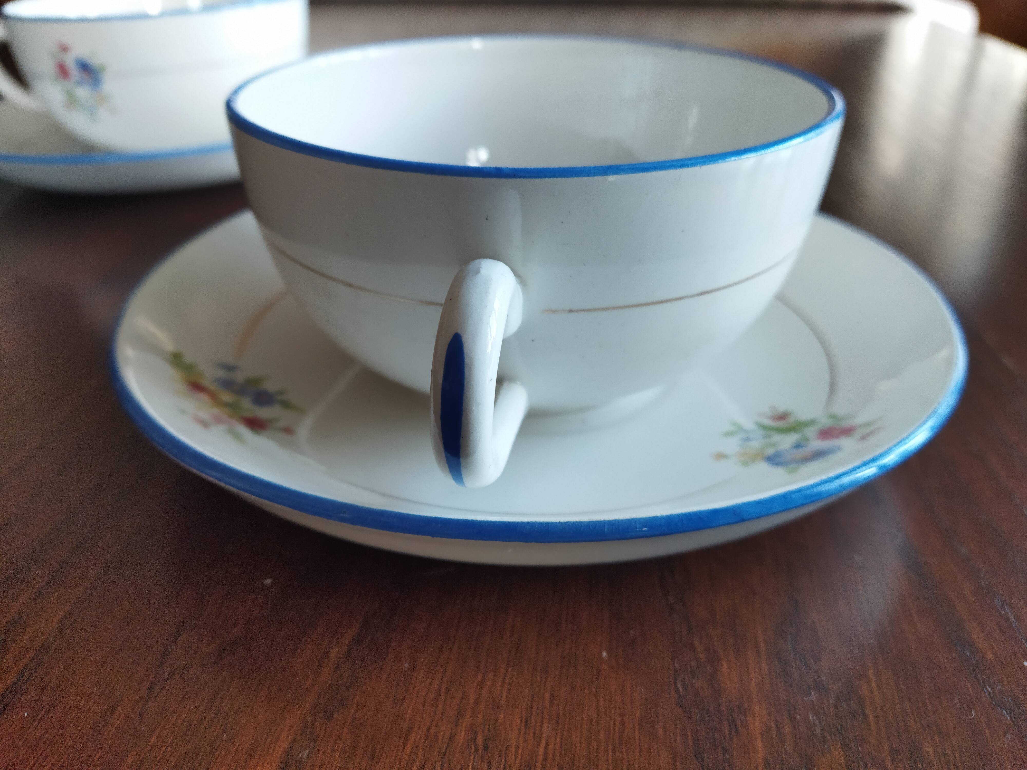 Two Salins earthenware lunch cups