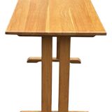 Vintage shaker dining table in oak minimalist design 70's