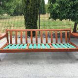 Scandinavian sofa 3 places teak 60s