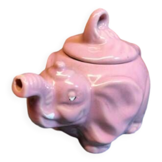 Elephant Teapot with Pink Lid