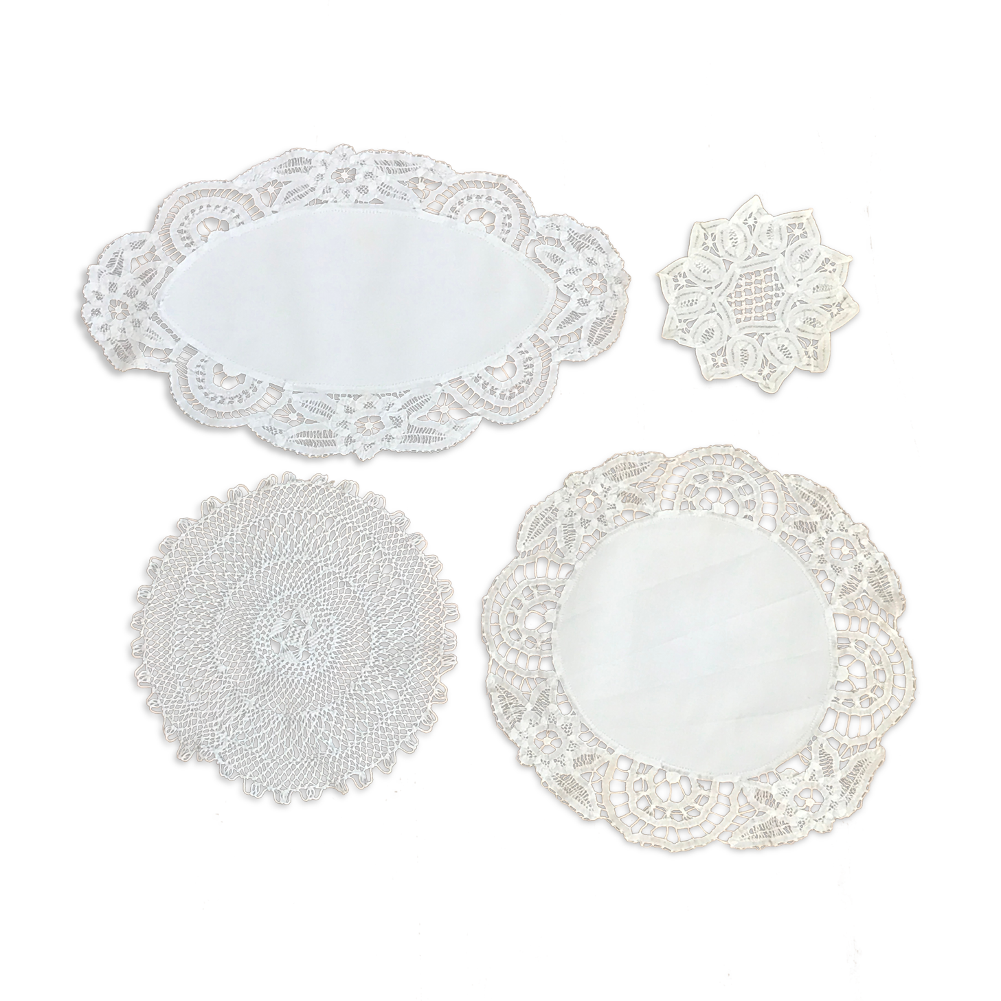 Lot of 4 doilies