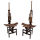 Italian Sculptural Wooden Chairs Sono by Anacleto Spazzapan, 1980s, Set of Two