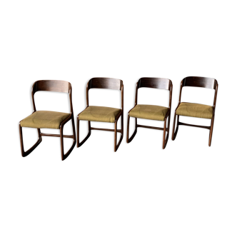 4 Baumann chairs, Sled model