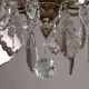 Antique chandelier in glass and gilded metal, Italy, 19th century