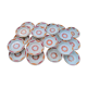 Series of 20 modernist plates Faïencerie de Castres