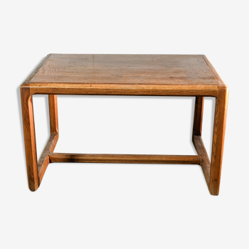 Rectangular vintage rosewood coffee table Scandinavian design
