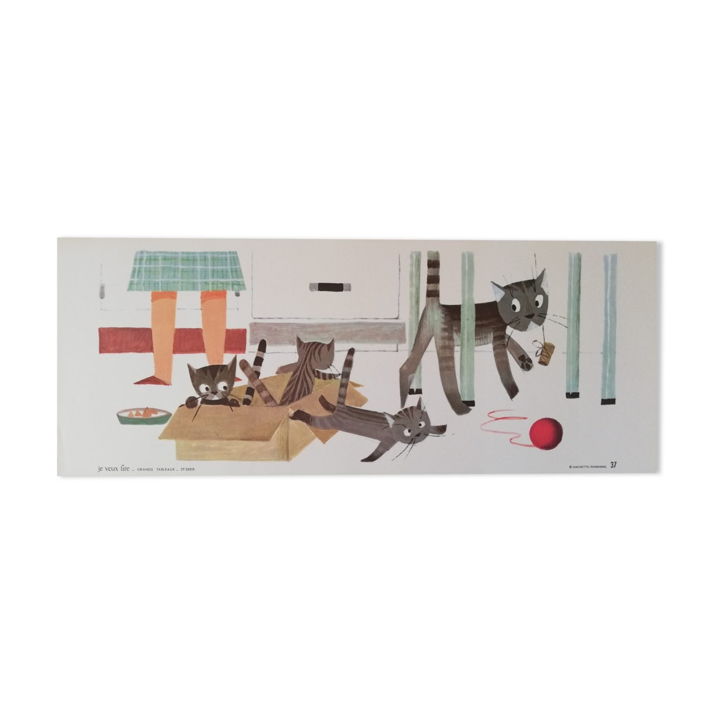 School poster 1960s Hachette-Rossignol