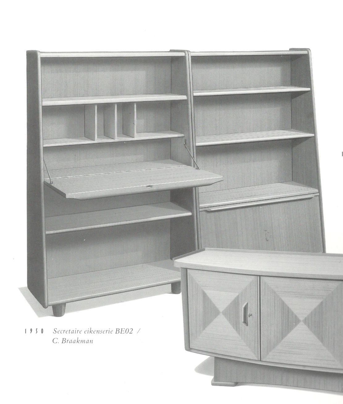Secretary BE04 of Cees Brakman for Pastoe - 1950
