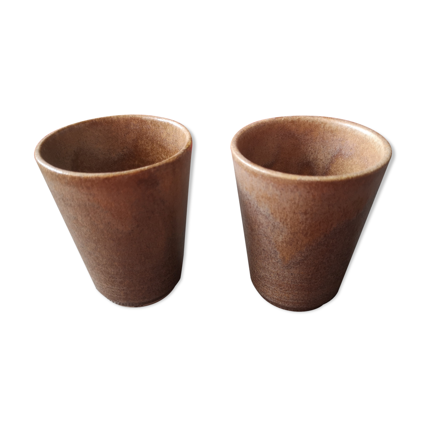 Pair of Digoin cups/glass