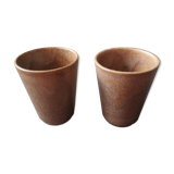 Pair of Digoin cups/glass