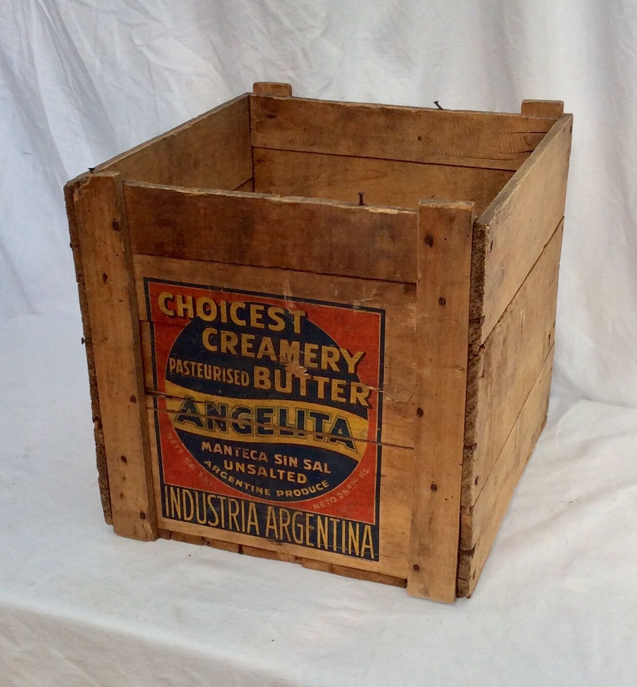 Solid and stable old wooden case