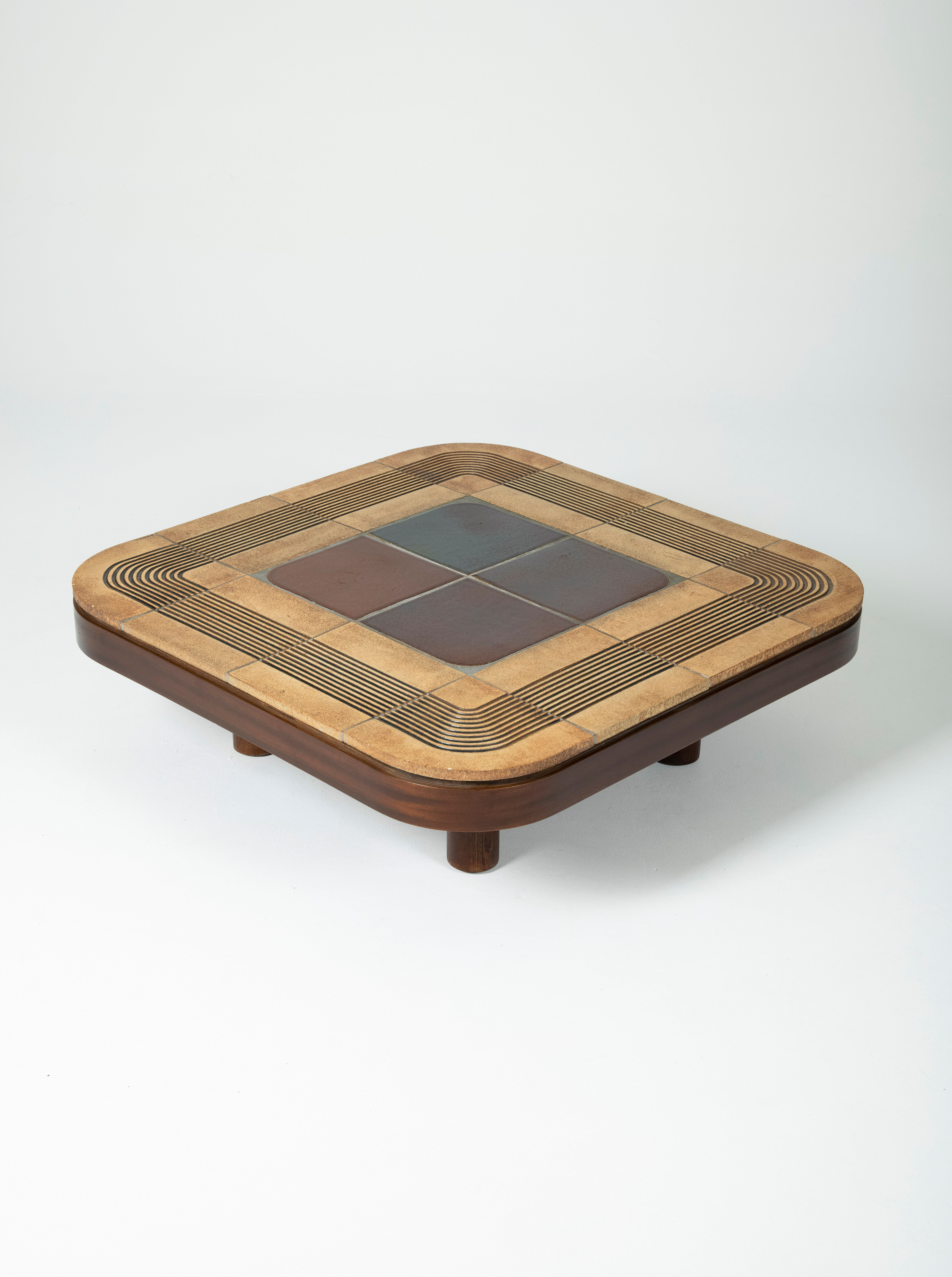 Mambo ceramic table by Roger Capron in Vallauris, France 1970s