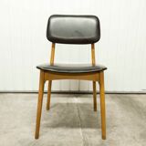 Scandinavian chair 1960 skai black