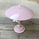 Lamp mushroom aluminor metal rose france 70s vintage