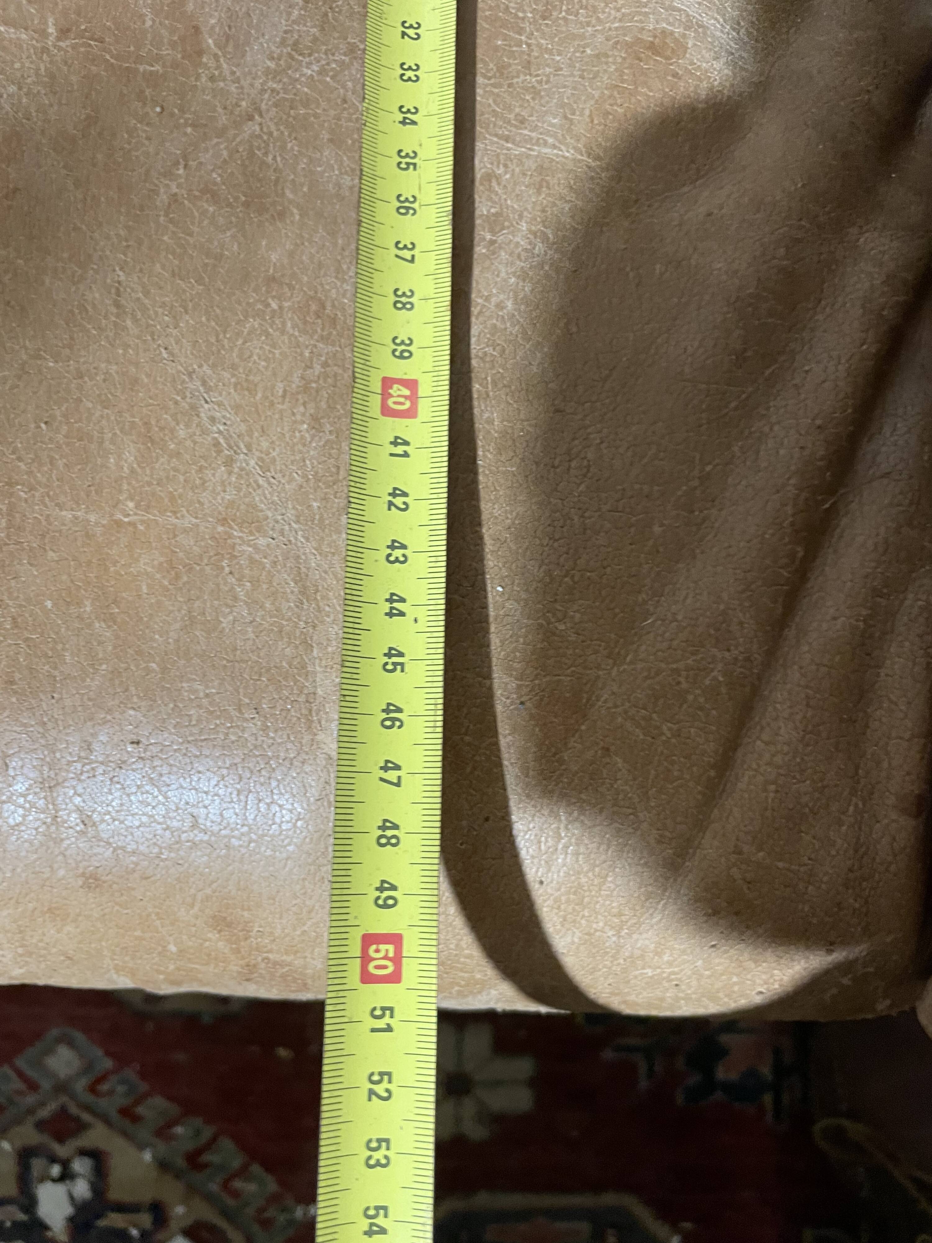 Pair of armchair heater leather havana 70"