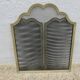 Fire screen, spark guard for fireplace "made in Italy" 3 panels in brass 70