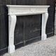 Louis XVI Style Fireplace in Very Finely Carved Carrara Marble