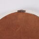 Vintage Large White Wooden Oval Wall Mirror 1960s