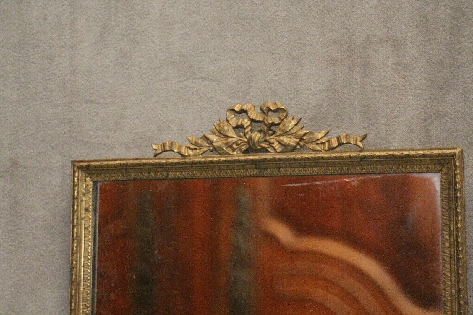 Mirror bronze frame 19th Louis 16 28.6x19cm