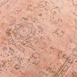 Powder Pink Classic Turkish Vintage Rug, 199x303Cm