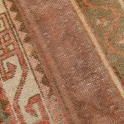 Red Brown Persian Runner Rug, Vintage Handmade Hallway Decor, 72x278cm