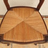 Regence chairs in straw-covered oak