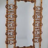 Vintage bamboo mirror