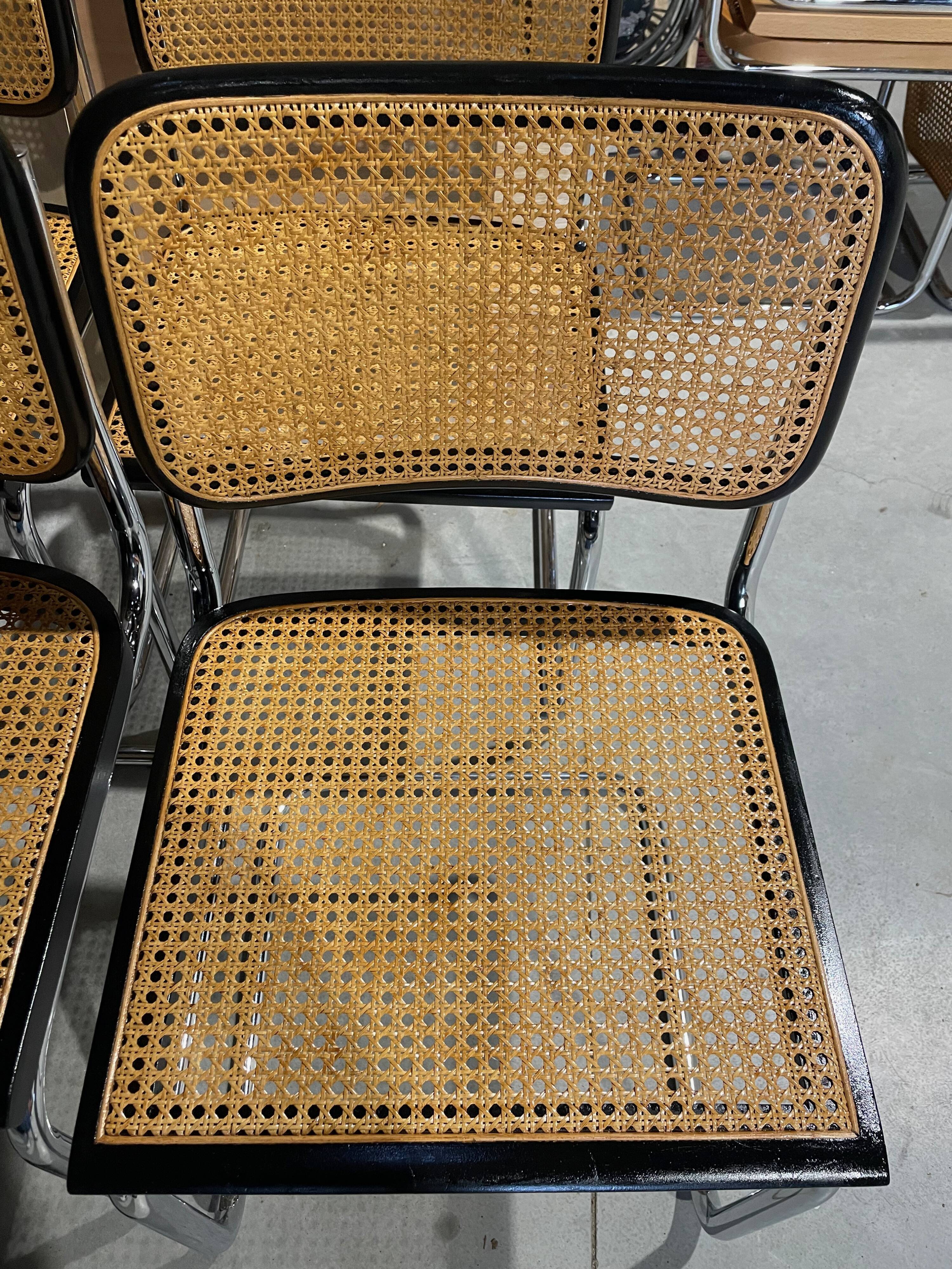 Dining chairs Style B32 by Marcel Breuer lot of 4