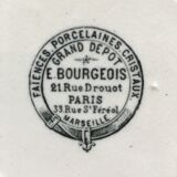 Plate Bougeois bird decoration