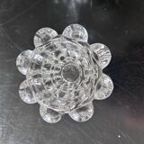 pair of crystal candle holders