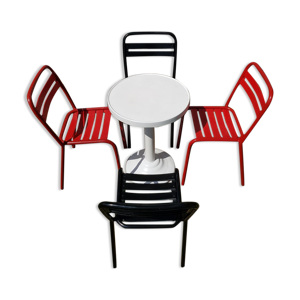 Lot 4 chaises tolix T2