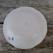 Assiette Tolosane oiseau bleu