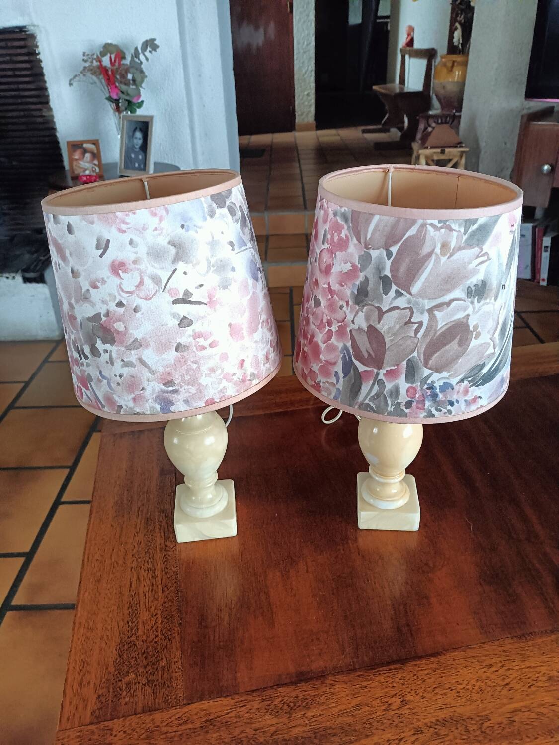 2 lampes de chevet