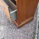 Storage cabinet locker with old wooden curtain