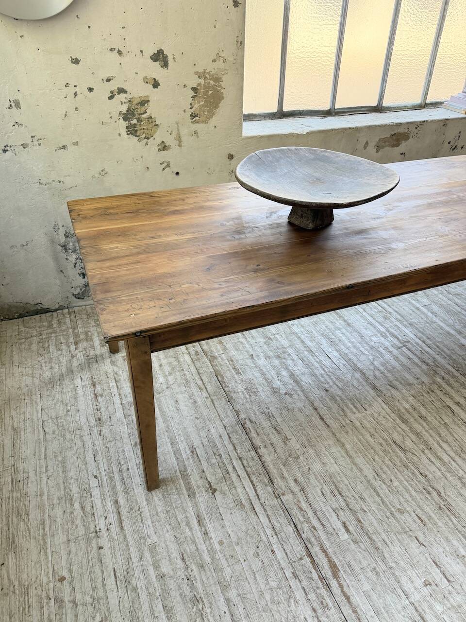 50s pine and oak farmhouse table 2.5m